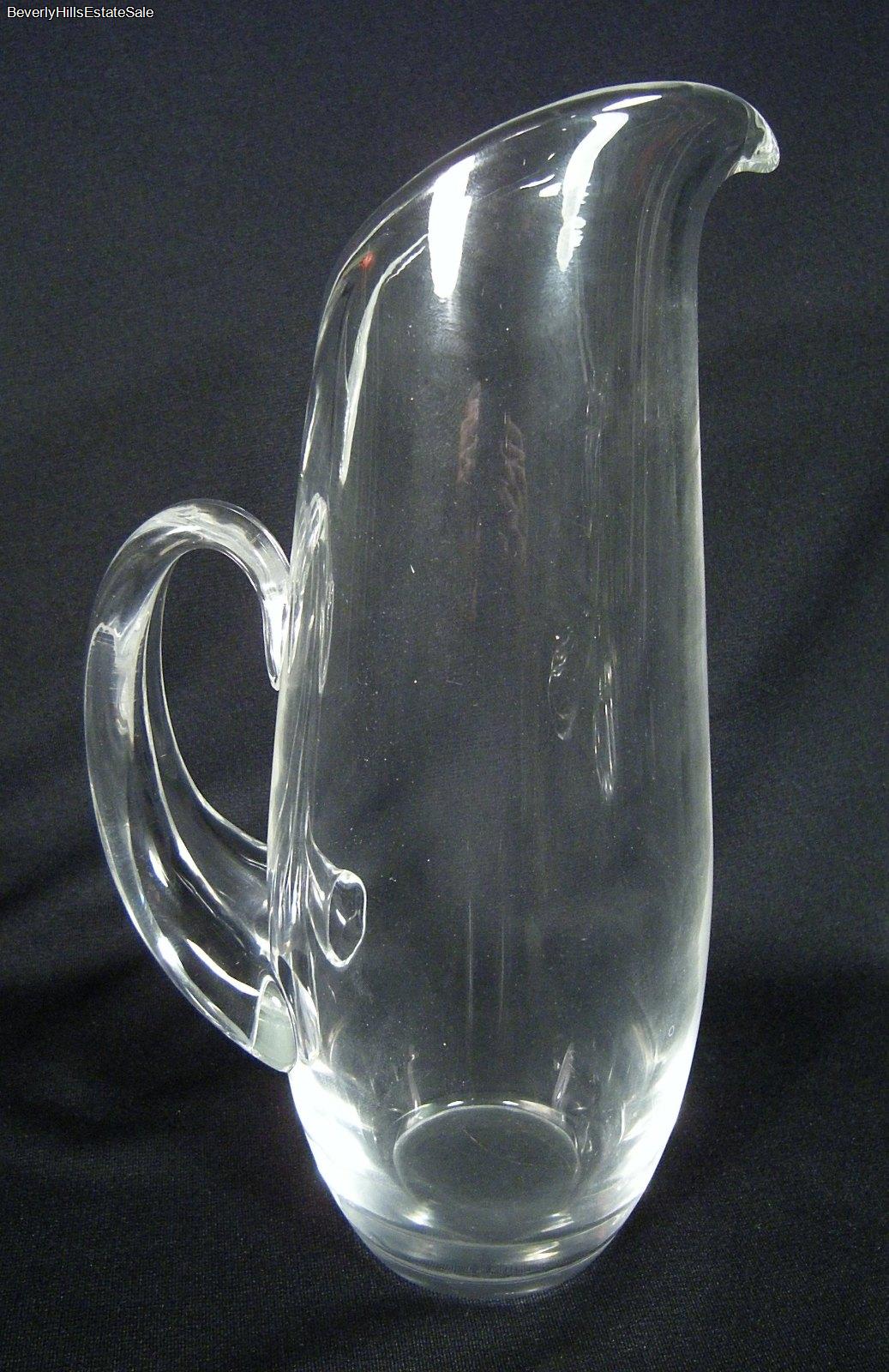 Vintage Steuben Art Glass Martini Pitcher 8077 By Lloyd Atkins