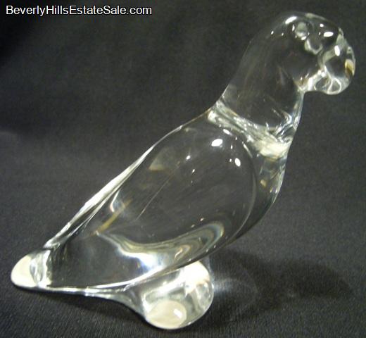 baccarat crystal bird figurines