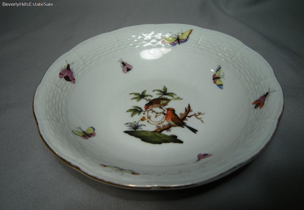 Vintage Herend Porcelain Rothschild Bowl eBay